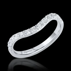 0.45ct Diamond Platinum Strong Curved Ring
