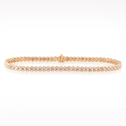 3.15ct Diamond Rose Gold Bracelet