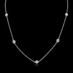0.45ct Diamond Silver Necklace