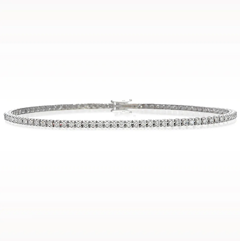 1.00ct Diamond White Gold Bracelet