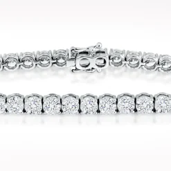 12.78ct Diamond White Gold Bracelet