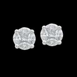 0.47ct Diamond White Gold Earrings