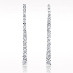 1.63ct Diamond White Gold Earrings