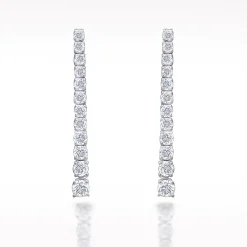 0.93ct Diamond White Gold Earrings
