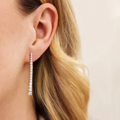 1.63ct Diamond White Gold Earrings
