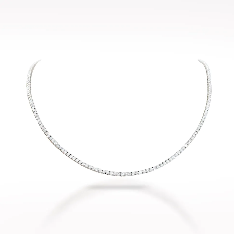 6.05ct Diamond White Gold Necklace