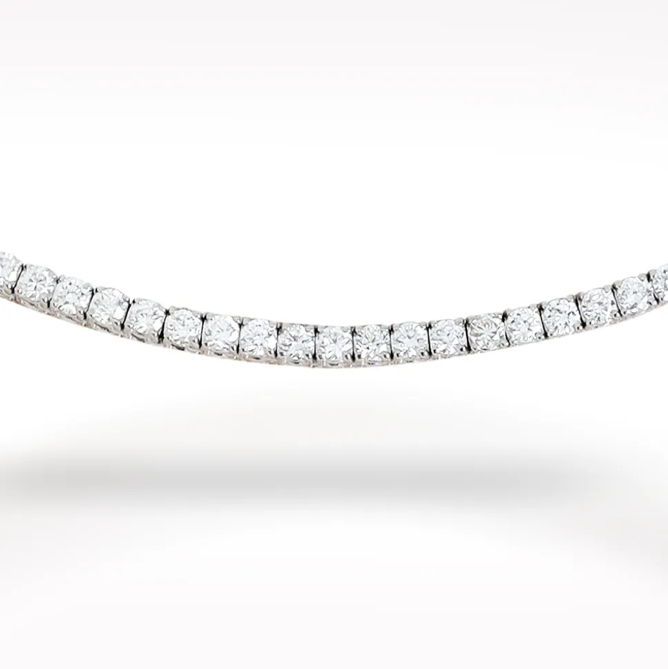 6.05ct Diamond White Gold Necklace