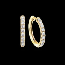 1.16ct Diamond Yellow Gold Earrings
