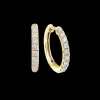 0.22ct Diamond Yellow Gold Earrings