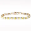 19.28ct Diamond Yellow/White Gold Bracelet