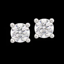 1.40ct F SI2 Diamond Platinum Earrings