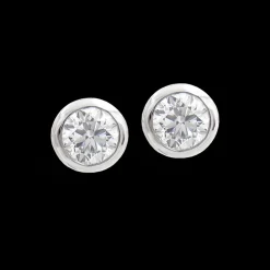 1.00ct F VS2 Diamond Platinum Earrings
