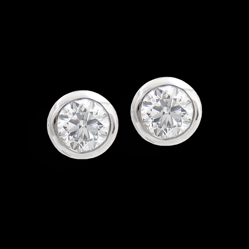0.60ct G SI1 Diamond Platinum Earrings