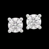1.40ct G SI1 Diamond Platinum Earrings