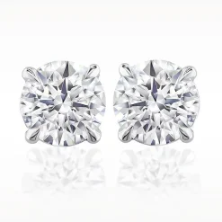 3.00ct G SI1 Diamond White Gold Earrings