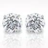 4.02ct H SI2 Brilliant Cut Diamond 18 Carat White Gold Earrings