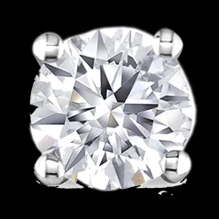 4.02ct H SI2 Brilliant Cut Diamond 18 Carat White Gold Earrings