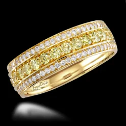 0.45ct Yellow Diamond Yellow Gold Ring