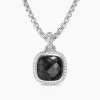 David Yurman Albion® Pendant in Sterling Silver with Black Onyx and Diamonds
