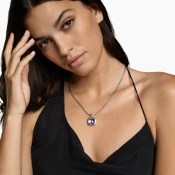 David Yurman Albion® Pendant in Sterling Silver with 18ct Yellow Gold and Amethyst