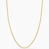 David Yurman Box Chain Necklace in 18ct Yellow Gold