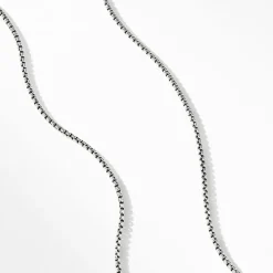 David Yurman Box Chain Necklace with an Accent of 14ct Gold