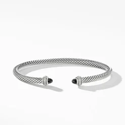 David Yurman Cable Classic Collection® Bracelet with Black Onyx and Diamonds