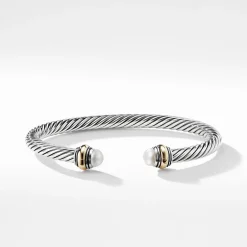 David Yurman Cable Classic Collection Bracelet with Pearl
