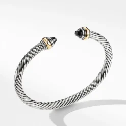 David Yurman Cable Classic Bracelet with Black Onyx and 14ct Gold