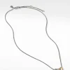 David Yurman Cable Collectibles® Double Heart Necklace with 18ct Yellow Gold