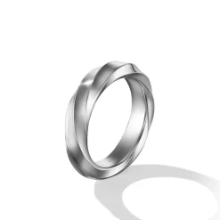 David Yurman Cable Edge™ Band Ring in Recycled Sterling Silver