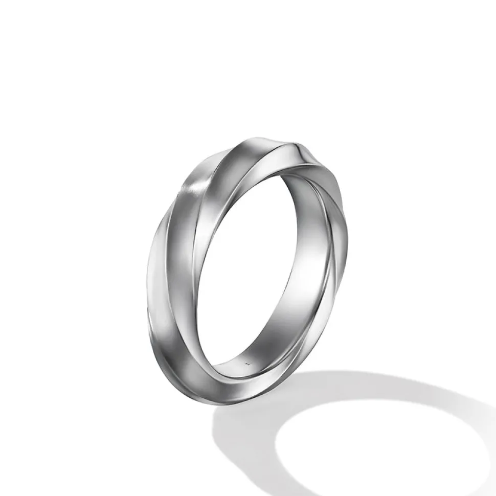 David Yurman Cable Edge™ Band Ring in Recycled Sterling Silver