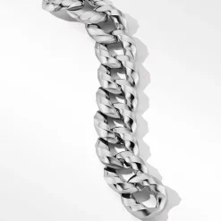 David Yurman Cable Edge™ Curb Chain Bracelet in Recycled Sterling Silver