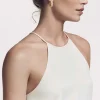 David Yurman Cable Edge™ Hoop Earrings in Recycled 18ct Yellow Gold with Pavé Diamonds