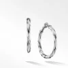 David Yurman Cable Edge™ Hoop Earrings in Recycled Sterling Silver