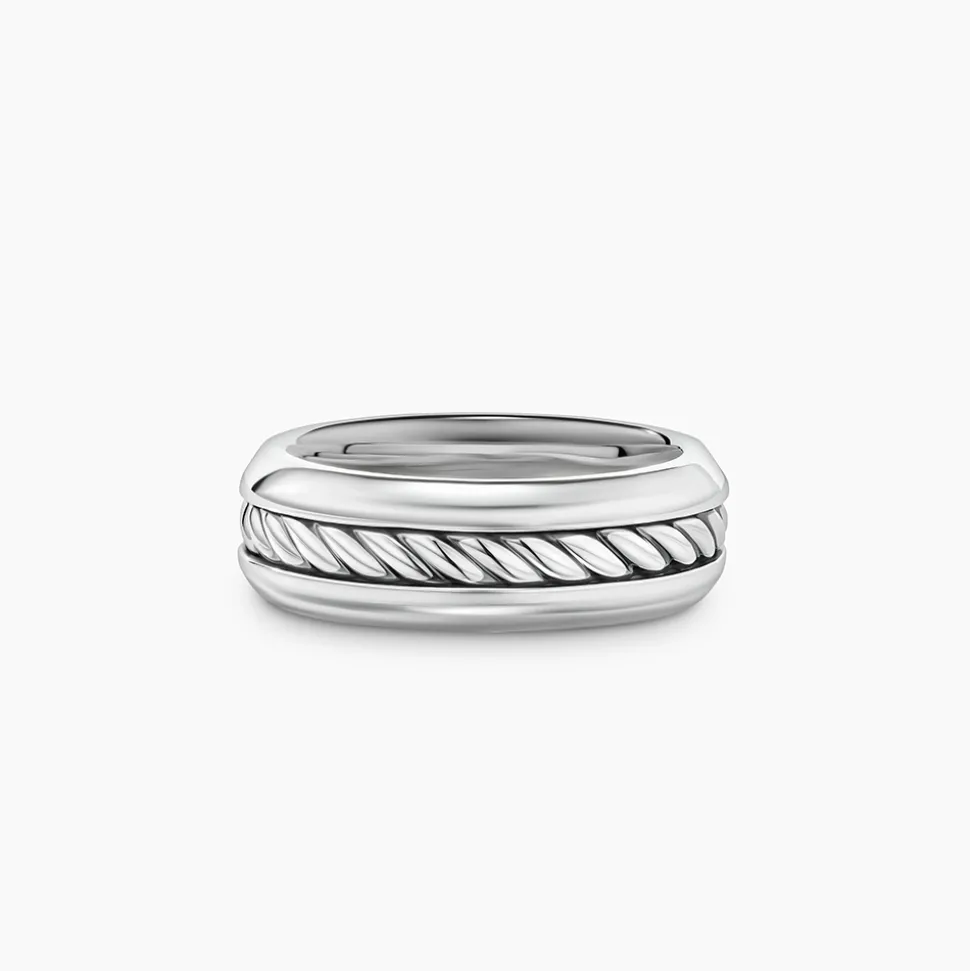 David Yurman Cable Inset Band Ring