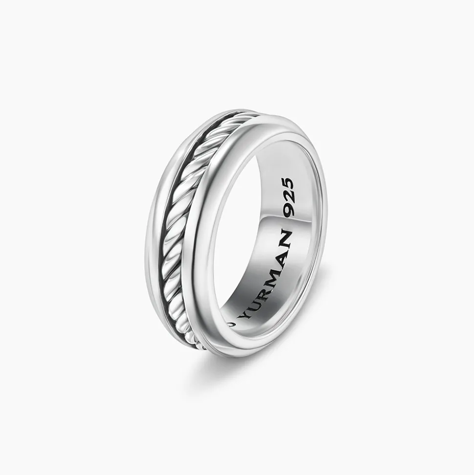 David Yurman Cable Inset Band Ring