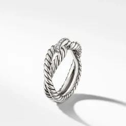 David Yurman Cable Loop Ring with Diamonds