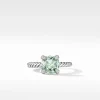David Yurman Chatelaine Ring with Prasiolite and Diamonds