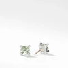 David Yurman Chatelaine Stud Earrings with Prasiolite