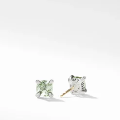 David Yurman Chatelaine Stud Earrings with Prasiolite