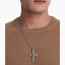 David Yurman Chevron Cross Pendant