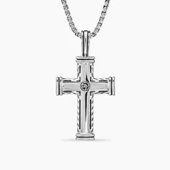 David Yurman Chevron Cross Pendant