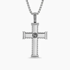 David Yurman Chevron Cross Pendant