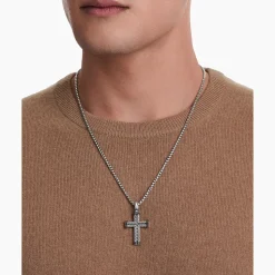 David Yurman Chevron Cross Pendant