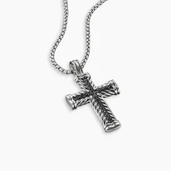 David Yurman Chevron Cross Pendant