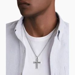 David Yurman Chevron Cross Pendant