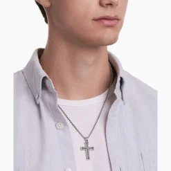 David Yurman Chevron Cross Pendant