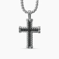 David Yurman Chevron Cross Pendant