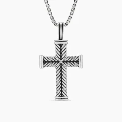 David Yurman Chevron Cross Pendant
